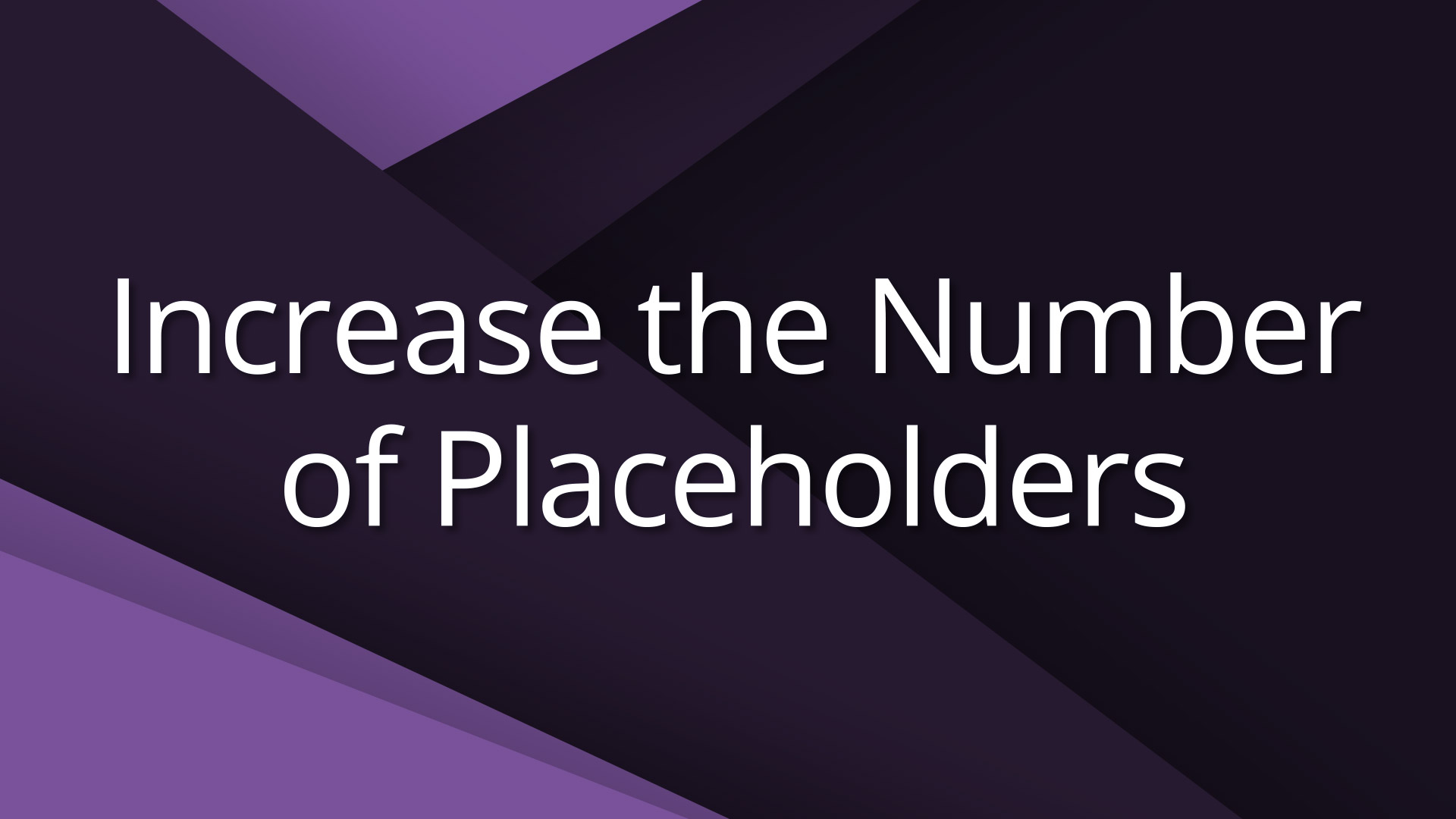 Create More Placeholders After Effects Video Tutorial