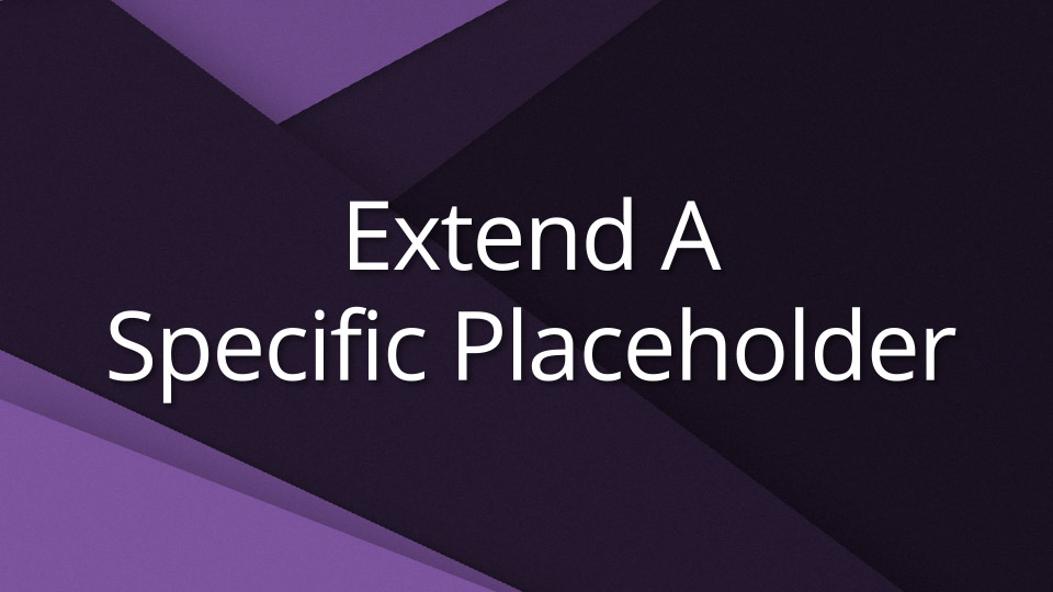 Extend a specific placeholder After Effects Video Tutorial
